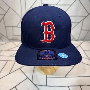 Headlines Boston Red Sox Hat‎ OSFA Navy Blue Snapback Baseball Cap Flat Brim
